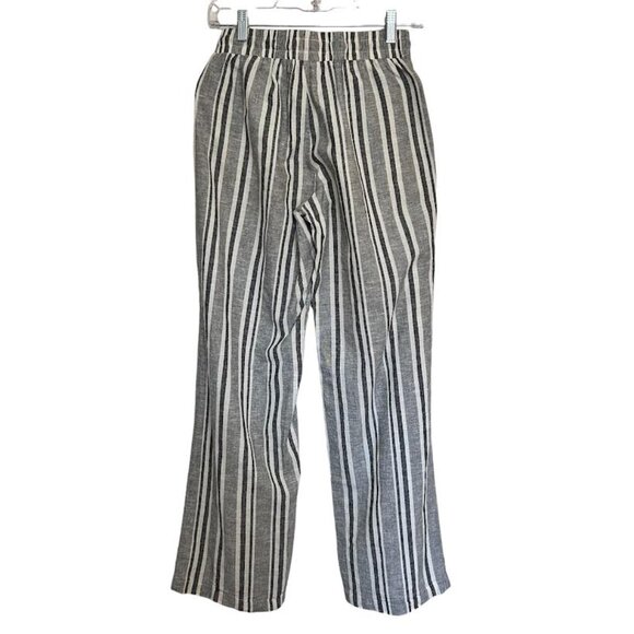 Derek Heart Striped Linen Pants, Size S - Picture 2 of 5